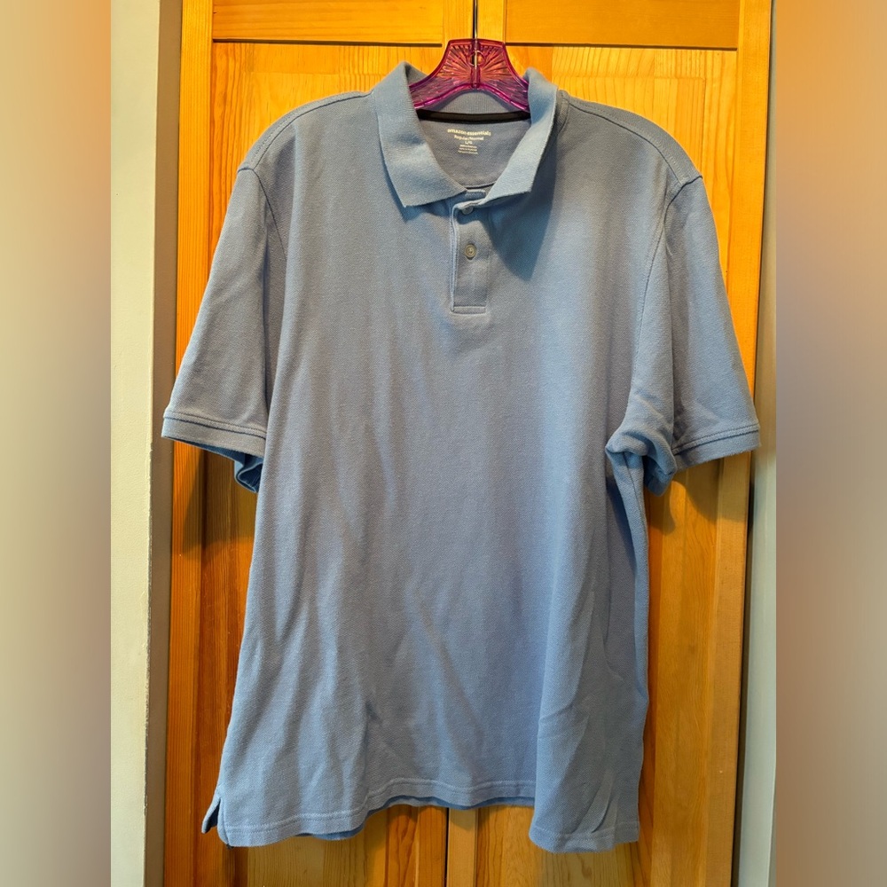 Amazon Essentials Men’s Polo Short Sleeve Shirt Size Large